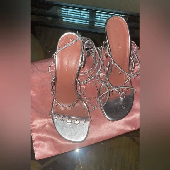 Amina Muaddi Tina heels size 8 brand new - Picture 7 of 7